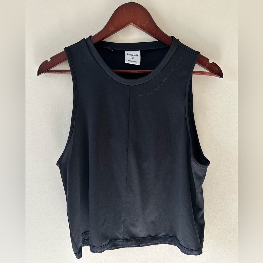 Gymshark black XL activewear tank top